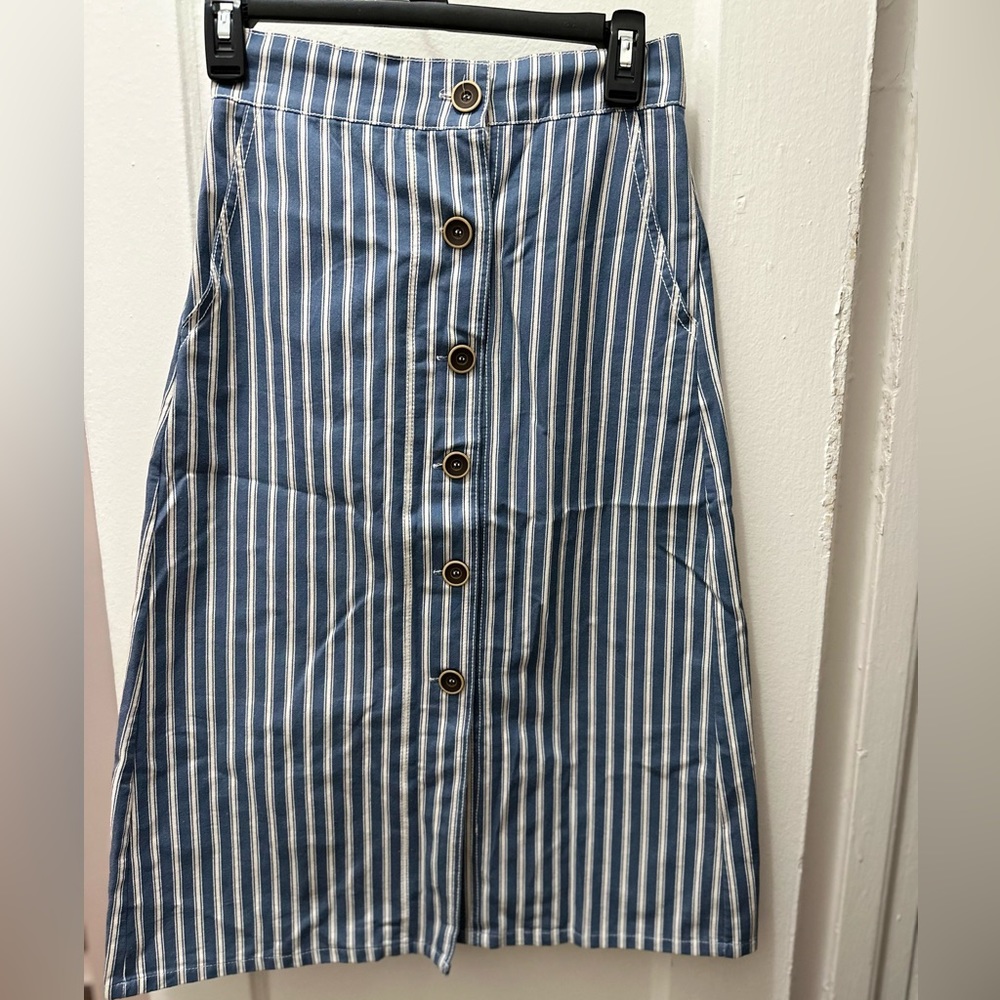 Korean Striped Skirt